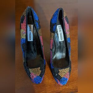 Steve Madden Shoes | Steve Madden Dyvinal Platform Jeweled Pumps 5.5